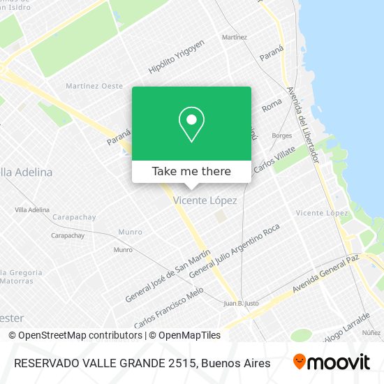 Mapa de RESERVADO VALLE GRANDE 2515