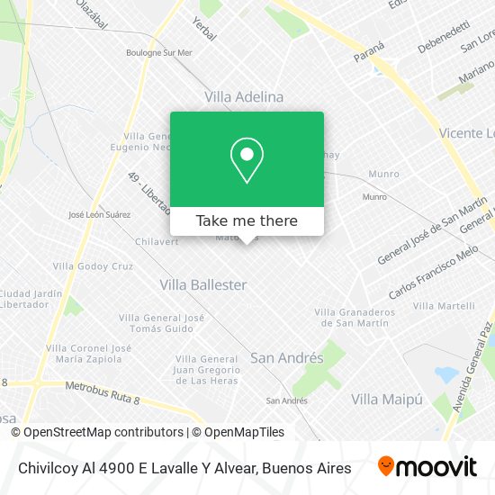 Chivilcoy Al 4900 E  Lavalle Y Alvear map