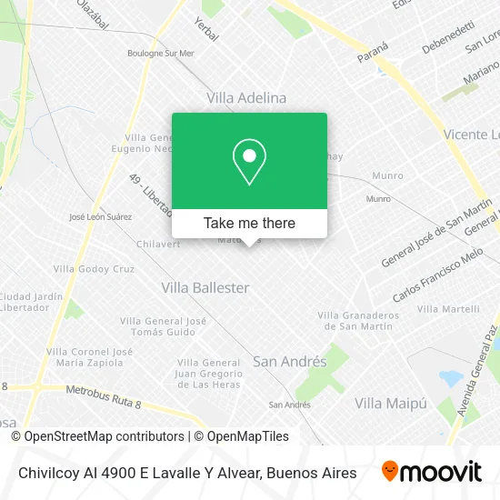 Chivilcoy Al 4900 E  Lavalle Y Alvear map