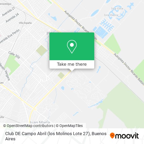 Club DE Campo Abril (los Molinos Lote 27) map