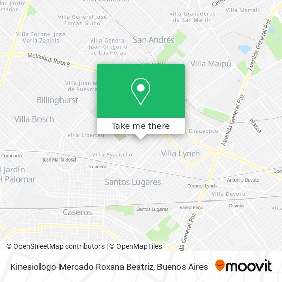 Kinesiologo-Mercado Roxana Beatriz map