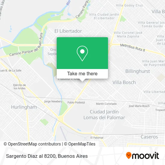 Sargento Diaz al 8200 map