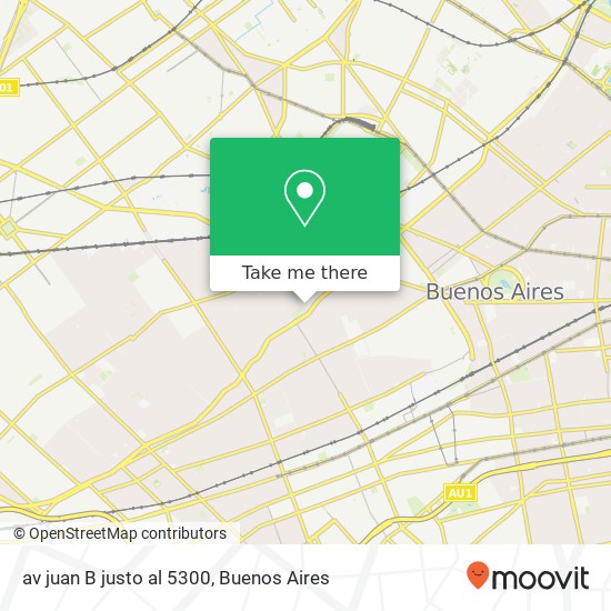 av juan B justo al 5300 map