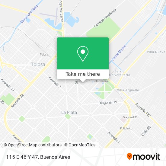 Mapa de 115 E  46 Y 47