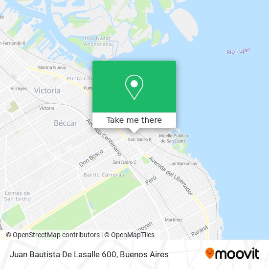 Juan Bautista De Lasalle 600 map