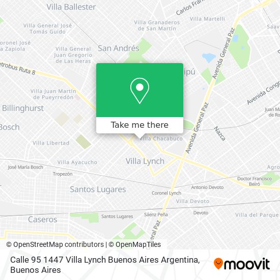 Calle 95 1447  Villa Lynch  Buenos Aires  Argentina map