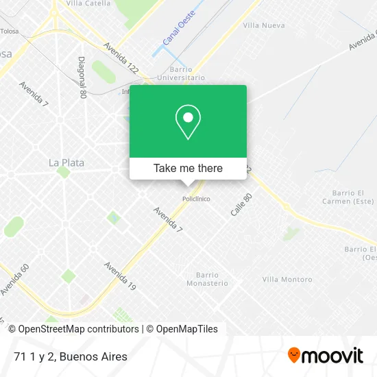 Mapa de 71 1 y 2