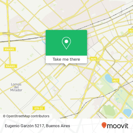 Eugenio Garzón 5217 map