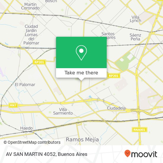 AV SAN MARTIN 4052 map