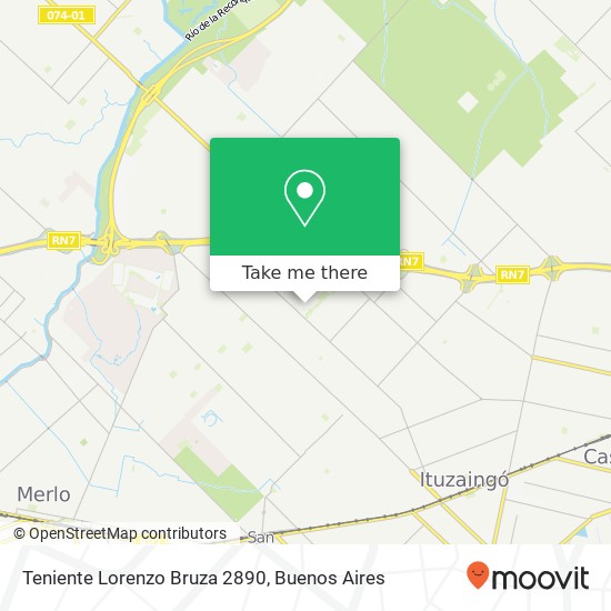 Teniente Lorenzo Bruza 2890 map