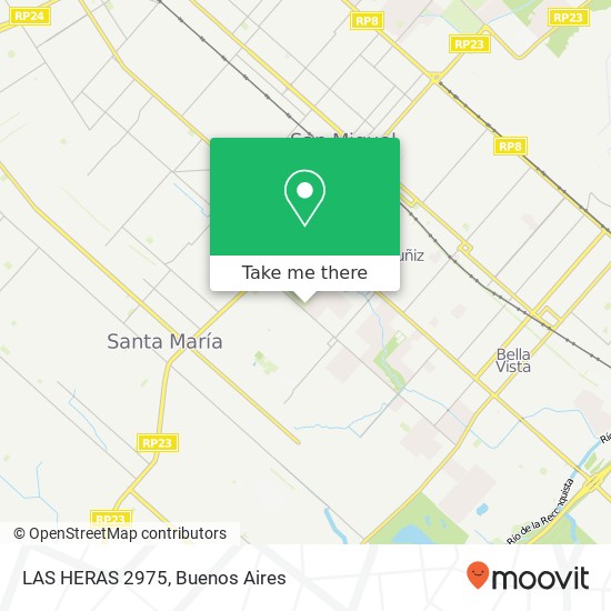 LAS HERAS 2975 map