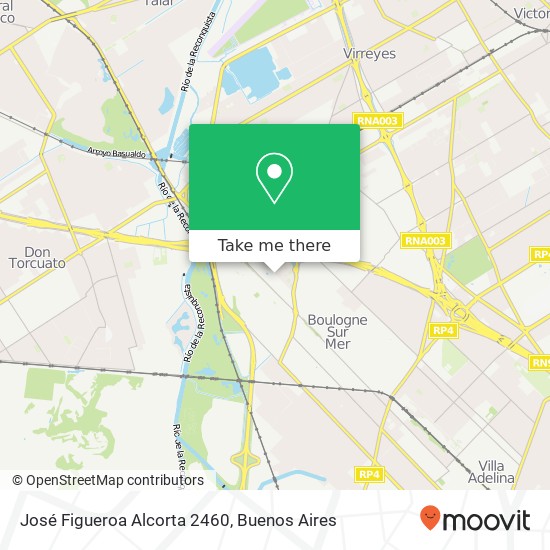 José Figueroa Alcorta 2460 map