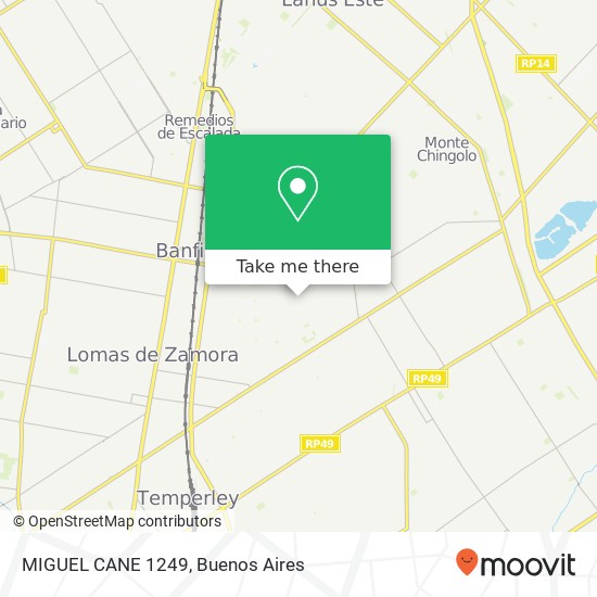 MIGUEL CANE 1249 map