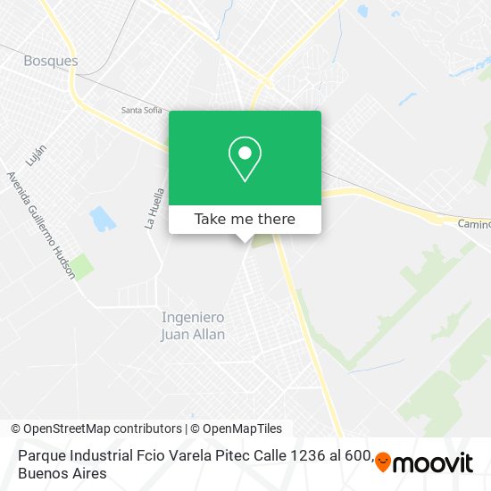 Parque Industrial Fcio  Varela Pitec  Calle 1236 al 600 map