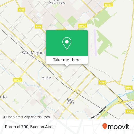 Pardo al 700 map