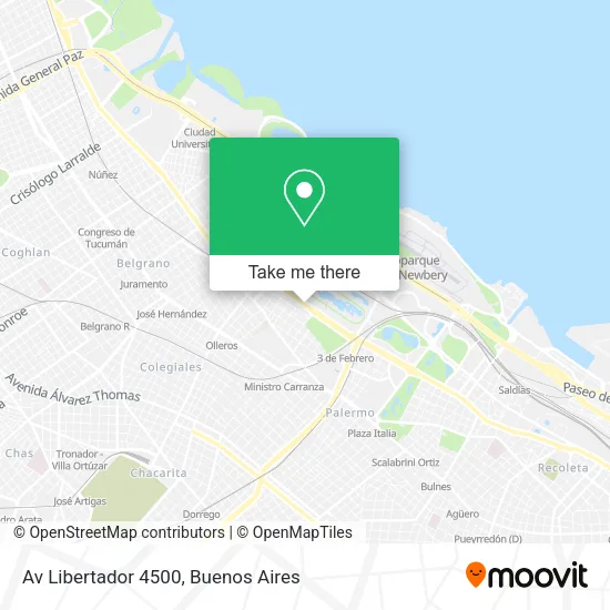 Av Libertador  4500 map