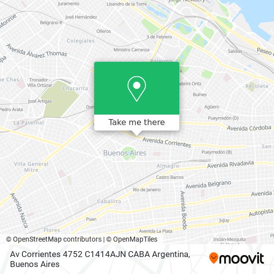 Av  Corrientes 4752  C1414AJN CABA  Argentina map