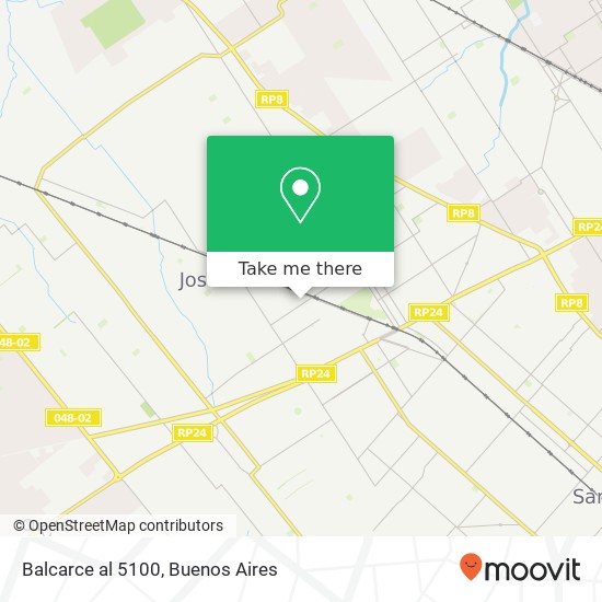 Balcarce al 5100 map