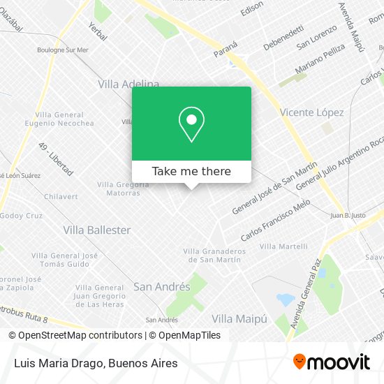 Luis Maria Drago map