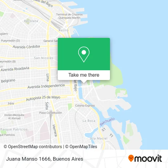 Mapa de Juana Manso 1666