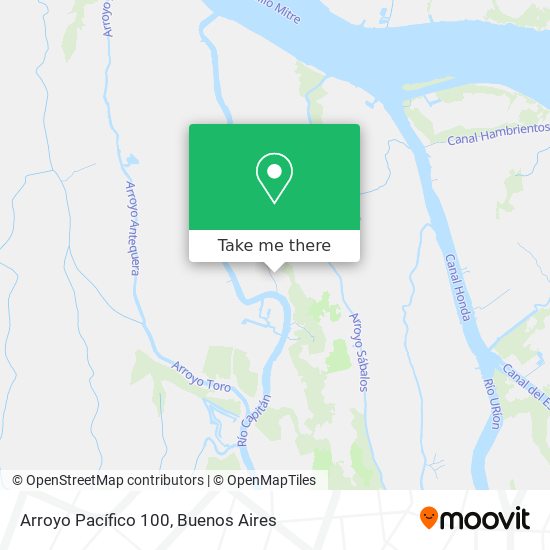 Mapa de Arroyo Pacífico 100