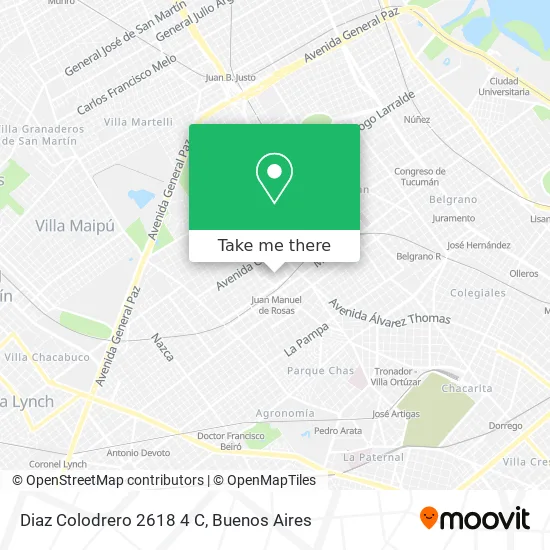 Diaz Colodrero 2618 4 C map