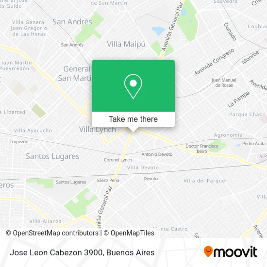 Jose Leon Cabezon 3900 map