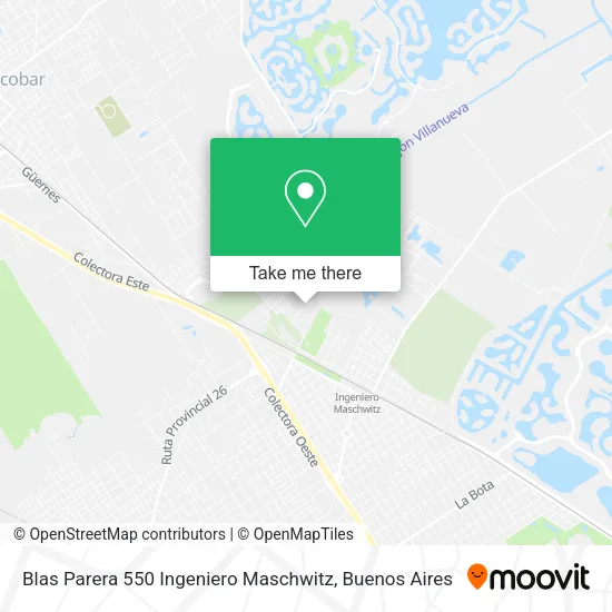 Mapa de Blas Parera 550  Ingeniero Maschwitz