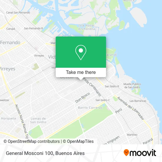 Mapa de General Mosconi 100