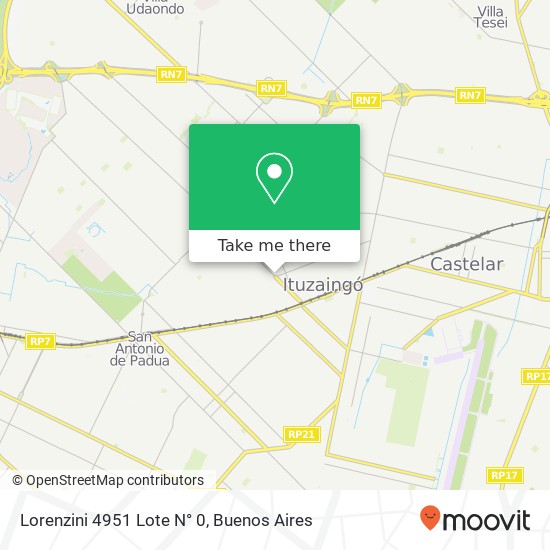 Mapa de Lorenzini 4951 Lote   N° 0