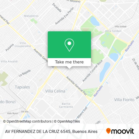 AV  FERNANDEZ DE LA CRUZ 6545 map