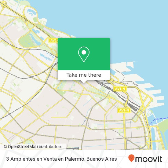 Mapa de 3 Ambientes en Venta en Palermo