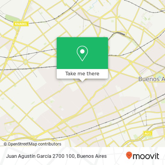 Mapa de Juan Agustín García 2700 100