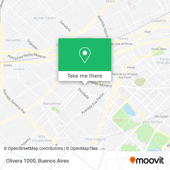Olivera 1000 map