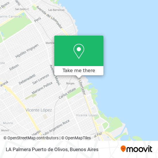 Mapa de LA Palmera   Puerto de Olivos