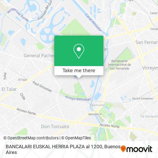 BANCALARI EUSKAL HERRIA PLAZA al 1200 map