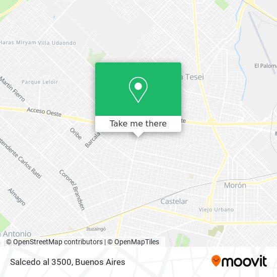 Salcedo al 3500 map