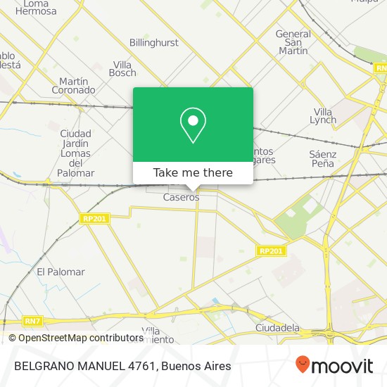 BELGRANO  MANUEL 4761 map