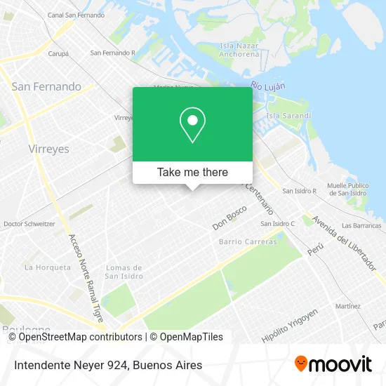 Mapa de Intendente Neyer 924