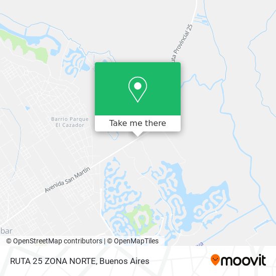 Mapa de RUTA 25 ZONA NORTE