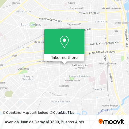 Avenida Juan de Garay al 3300 map