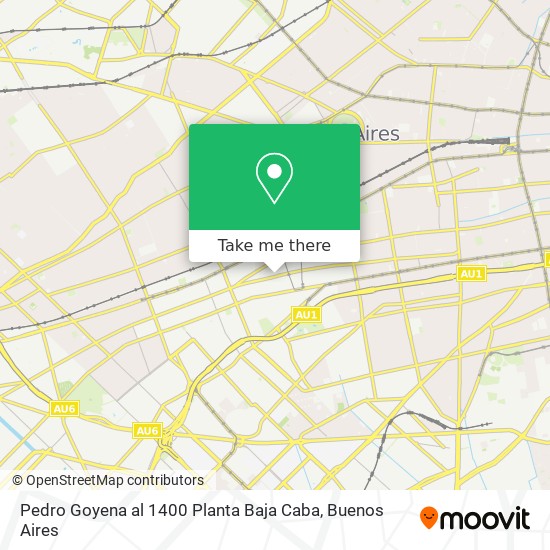 Pedro Goyena al 1400  Planta Baja  Caba map