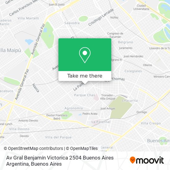 Av  Gral  Benjamín Victorica 2504  Buenos Aires  Argentina map