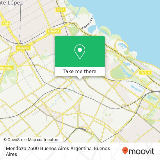Mapa de Mendoza 2600  Buenos Aires  Argentina