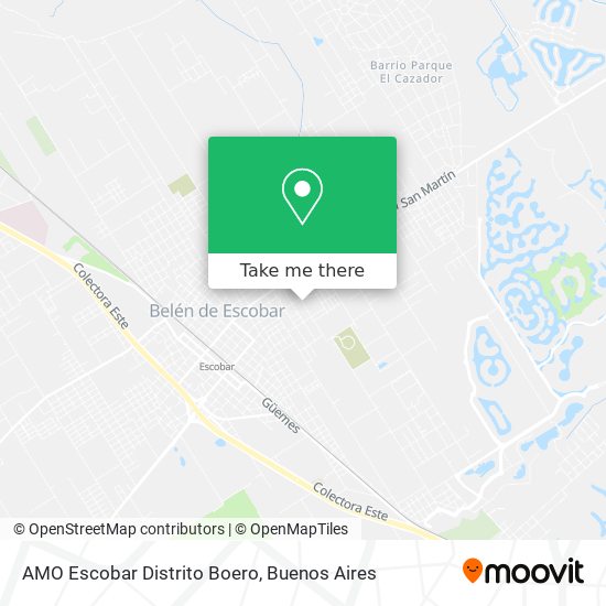 AMO Escobar Distrito Boero map