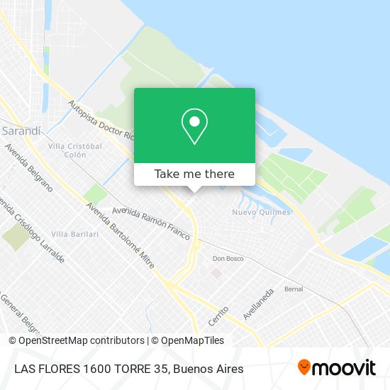 LAS FLORES 1600   TORRE 35 map