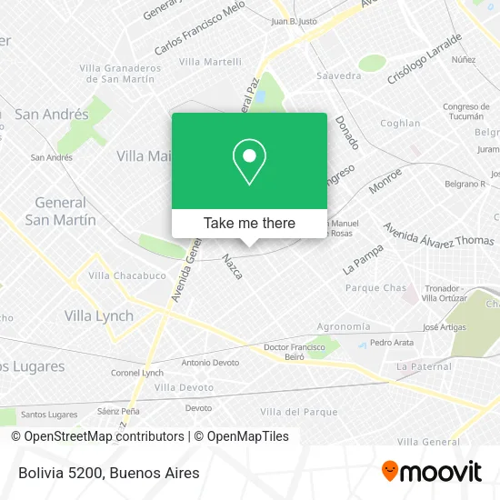 Mapa de Bolivia  5200