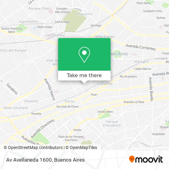 Av  Avellaneda 1600 map