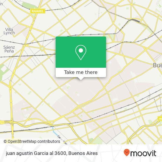 Mapa de juan agustin Garcia  al 3600