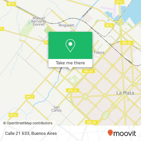 Calle 21 633 map